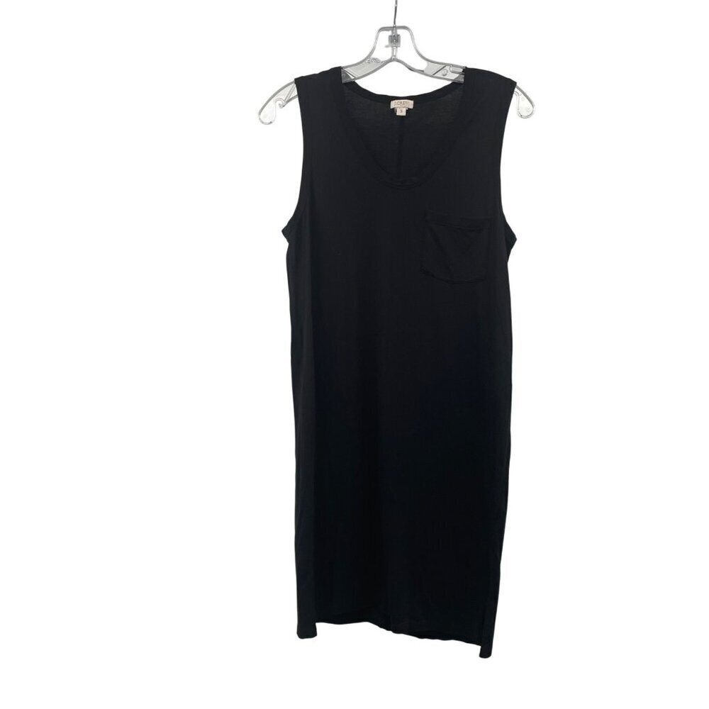 J.Crew Womens Sleeveless Shift Dress Black Size Small